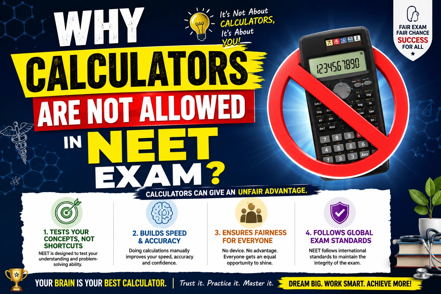 Why Calculators are not Allowed in NEET Examination? Whole Manual for Medical Aspirants